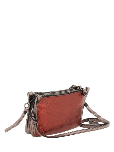 BELLA Mini shoulder bag, in leather comb.burnt - Women&rsquo;s Bags