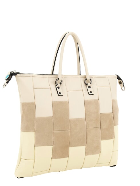 G3 PLUS XL Convertible Shopping Bag, in Leather linen - Women&rsquo;s Bags