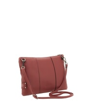 GABS BEYONCE Clutch bag with shoulder strap, in leather terracotta - Women&rsquo;s Bags - 3