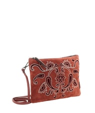 GABS BEYONCE Clutch bag with shoulder strap, in leather terracotta - Women&rsquo;s Bags - 2