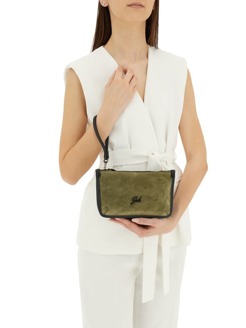 BELLA Mini shoulder bag, in leather parsley tones - Women&rsquo;s Bags
