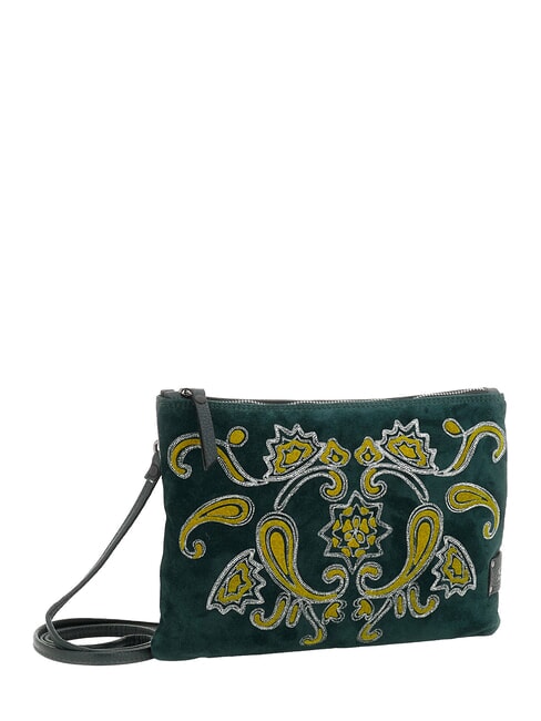 BEYONCE Clutch bag with shoulder strap, in leather fir - Women&rsquo;s Bags
