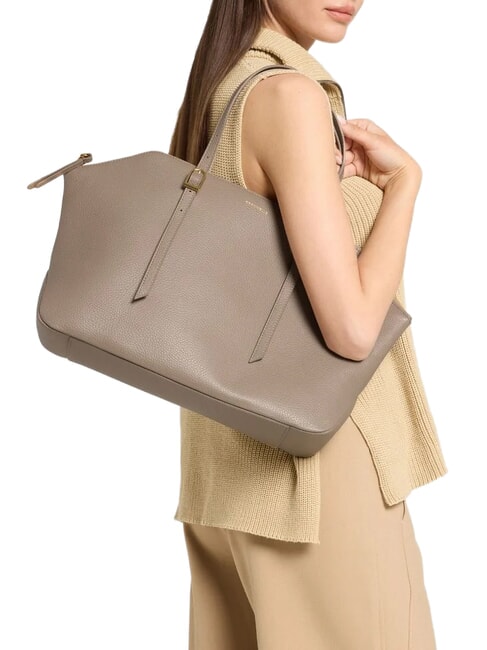 CHERRY Shoulder bag, leather warm taupe - Women&rsquo;s Bags