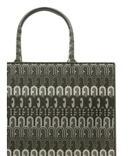 FURLA OPPORTUNITY L Recycled jacquard tote bag cactus tones - Women&rsquo;s Bags - 3