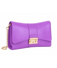 FURLA METROPOLIS Shoulder bag in leather violet - Women&rsquo;s Bags - 3