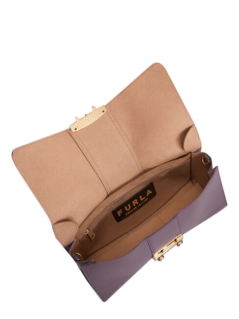 METROPOLIS Shoulder bag in leather violet - Women&rsquo;s Bags