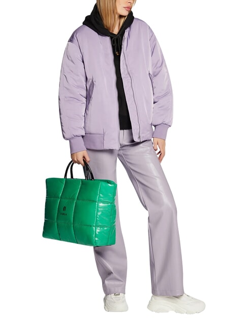 OPPORTUNITY Tote bag in shiny fabric joker green - Women&rsquo;s Bags