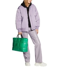 FURLA OPPORTUNITY Tote bag in shiny fabric joker green - Women&rsquo;s Bags - 2