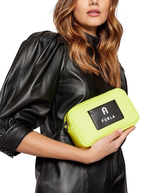 IRIS Mini handbag, with shoulder strap fluorescent yellow + black - Women&rsquo;s Bags