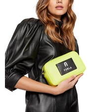 FURLA IRIS Mini handbag, with shoulder strap fluorescent yellow + black - Women&rsquo;s Bags - 2