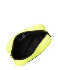 FURLA IRIS Mini handbag, with shoulder strap fluorescent yellow + black - Women&rsquo;s Bags - 6