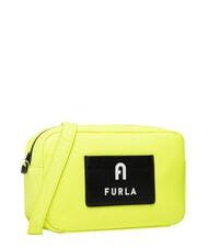 FURLA IRIS Mini handbag, with shoulder strap fluorescent yellow + black - Women&rsquo;s Bags - 5