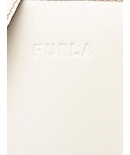 FURLA MIASTELLA Handbag with shoulder strap white cotton - Women&rsquo;s Bags - 7