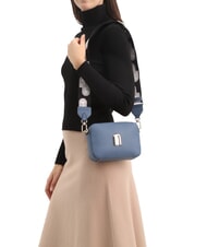 FURLA GARDENIA Camera case bag in keria print leather denim + ice tones - Women&rsquo;s Bags - 6