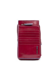 PIQUADRO CAMPIONARIO - BLUE SQUARE Hanging wallet RED - Men&rsquo;s Wallets - 4