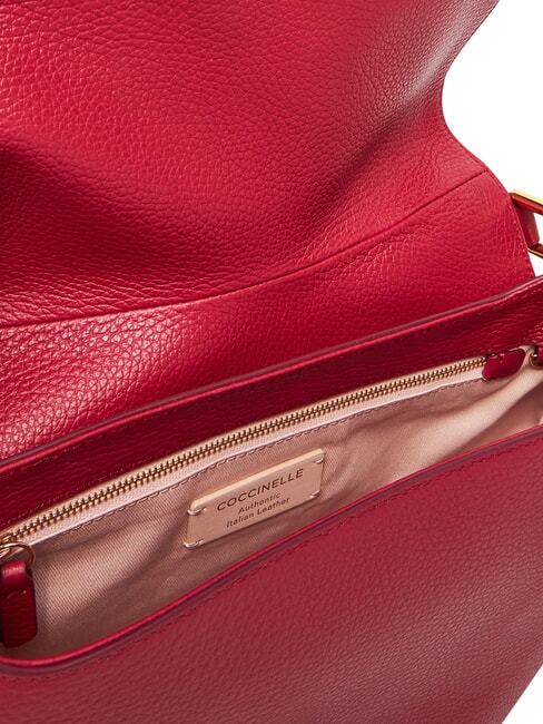 MAGIE SOFT Leather shoulder bag with shoulder strap sangria - Women&rsquo;s Bags