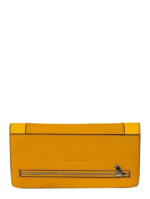 MUSE Wallet with coin purse, in leather Yellow - Women&rsquo;s Wallets