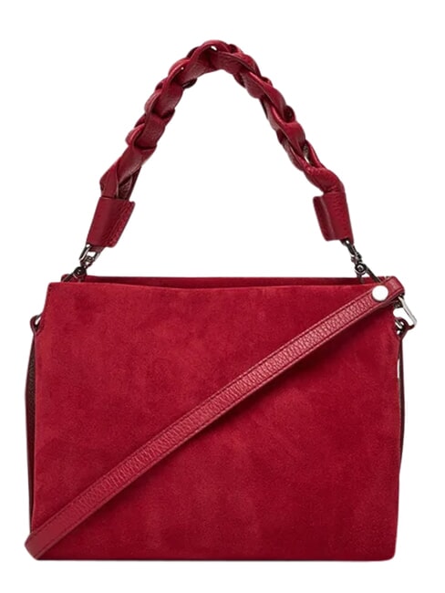 BOHEME SUEDE BIMATERIAL  Mini Handbag, with shoulder strap sangria - Women&rsquo;s Bags