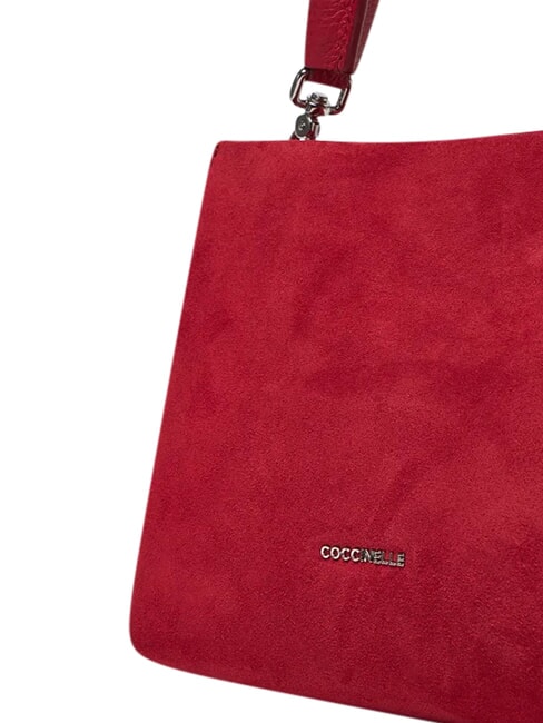 BOHEME SUEDE BIMATERIAL  Mini Handbag, with shoulder strap sangria - Women&rsquo;s Bags
