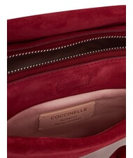 COCCINELLE BOHEME SUEDE BIMATERIAL  Mini Handbag, with shoulder strap sangria - Women&rsquo;s Bags - 5