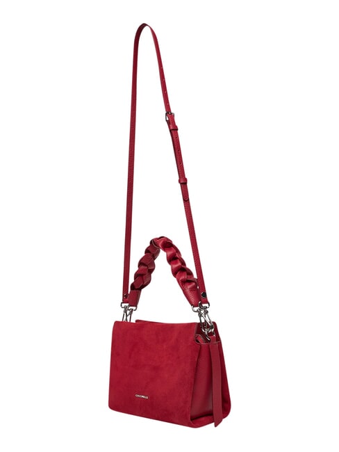 BOHEME SUEDE BIMATERIAL  Mini Handbag, with shoulder strap sangria - Women&rsquo;s Bags