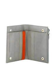 PIQUADRO PQ-BIOS Foldable coin purse, made of recycled nylon GREY - Men&rsquo;s Wallets - 3