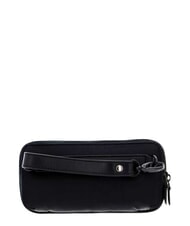 PIQUADRO P16 Three-zipper pencil case, mixed leather - Sachets & Travels Cases