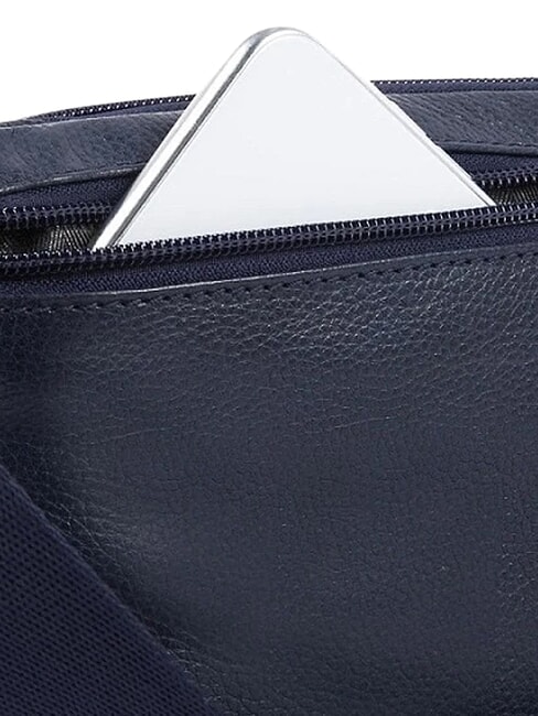 P15PLUS Leather bum bag blue - Hip pouches