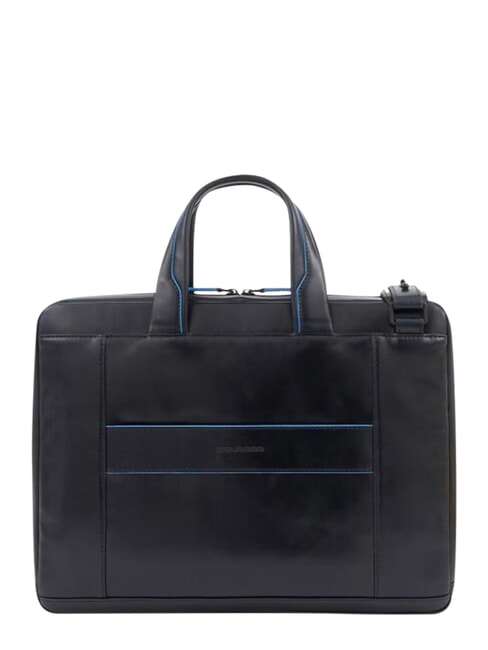 B2 REVAMP 14" laptop briefcase, in leather blue - Work Briefcases
