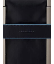 PIQUADRO B2 REVAMP 14" laptop briefcase, in leather blue - Work Briefcases - 5
