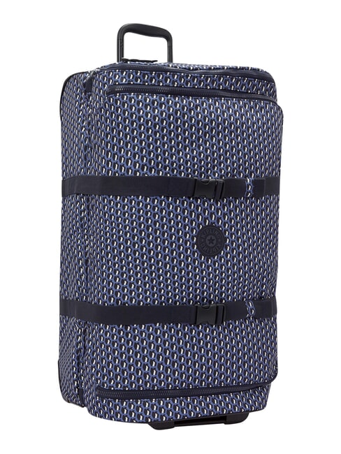 AVIANA L Large size trolley 3d k blue - Semi-rigid Trolley Cases
