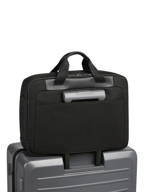 ROADSTER  17" laptop briefcase Black - Work Briefcases