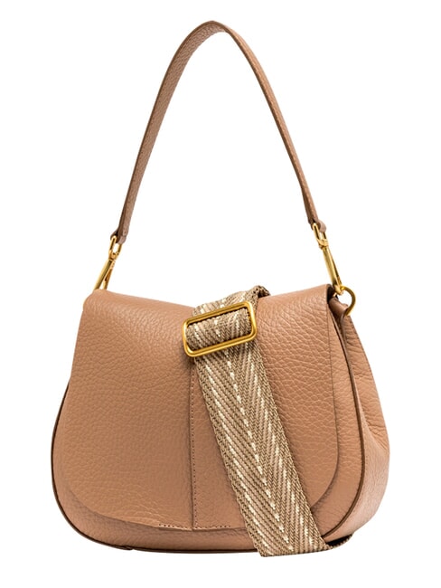 HELENA ROUND Shoulder bag, with shoulder strap, in leather clay - Women&rsquo;s Bags