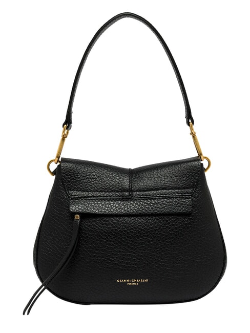 HELENA ROUND Shoulder bag, with shoulder strap, in leather Black - Women&rsquo;s Bags