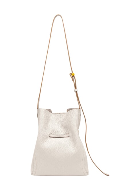 SIENNA Leather shoulder bucket bag sand - Women&rsquo;s Bags