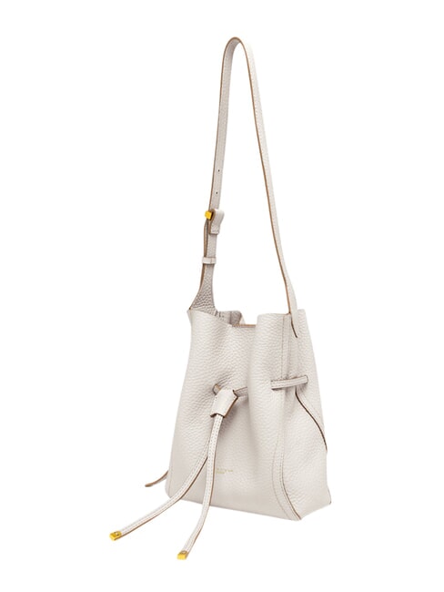 SIENNA Leather shoulder bucket bag sand - Women&rsquo;s Bags