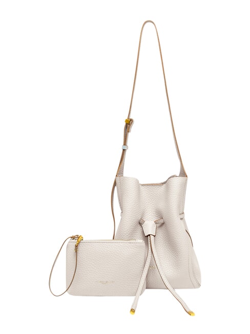 SIENNA Leather shoulder bucket bag sand - Women&rsquo;s Bags