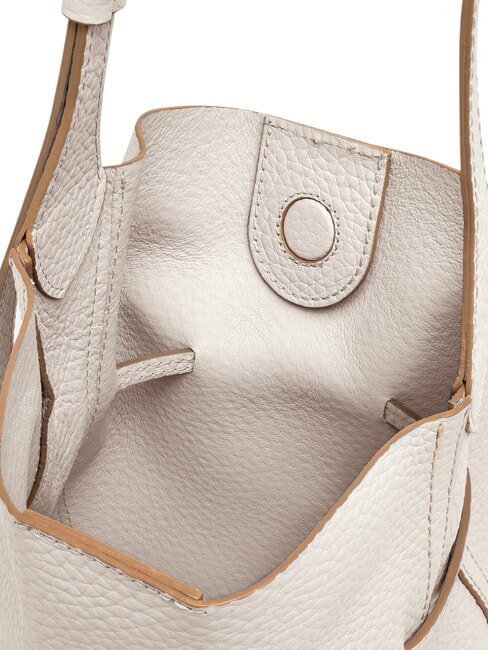 SIENNA Leather shoulder bucket bag sand - Women&rsquo;s Bags