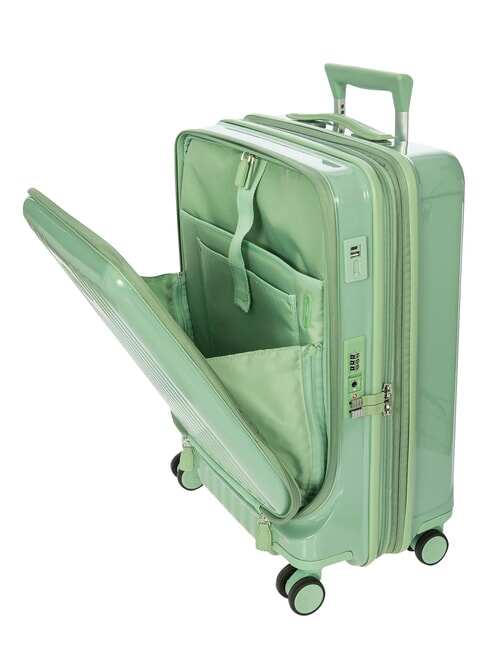 POSITANO Medium-sized, expandable trolley sage - Rigid Trolley Cases