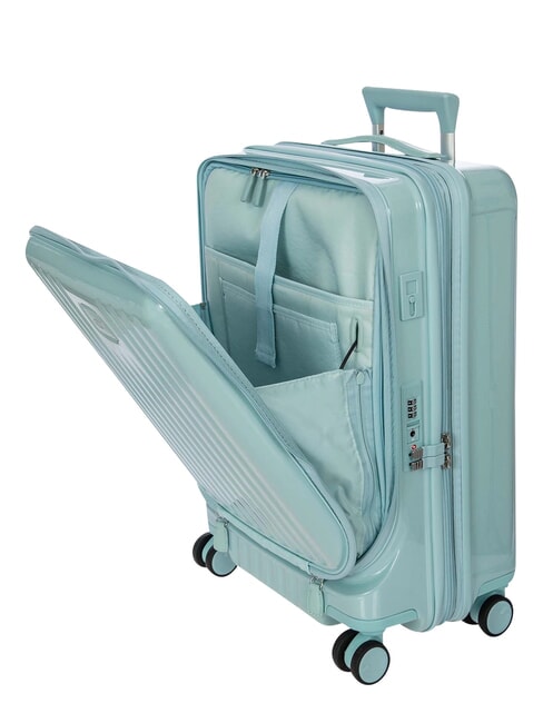 POSITANO Medium-sized, expandable trolley light blue - Rigid Trolley Cases