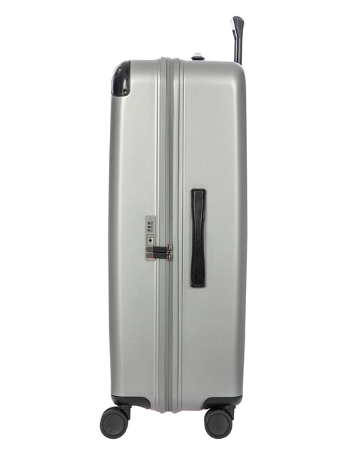 AMALFI Extra large size trolley silver/black - Rigid Trolley Cases
