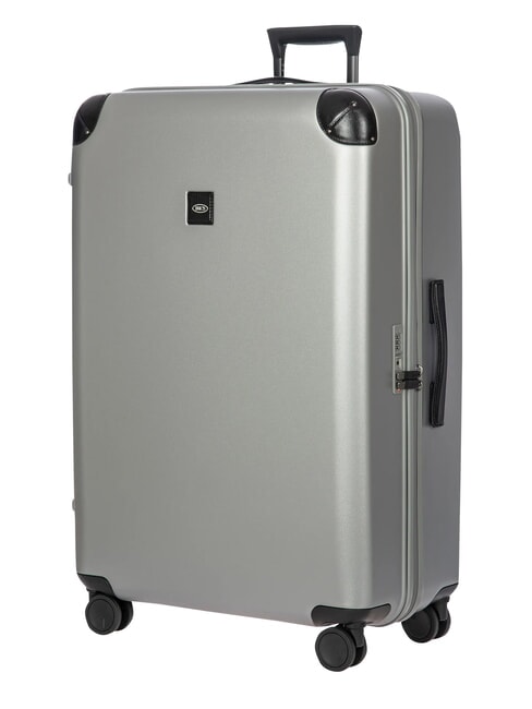 AMALFI Extra large size trolley silver/black - Rigid Trolley Cases