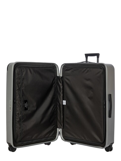 AMALFI Extra large size trolley silver/black - Rigid Trolley Cases