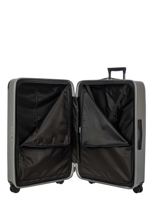 AMALFI Extra large size trolley silver/black - Rigid Trolley Cases