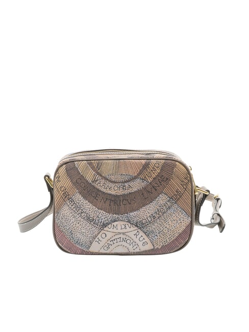 PLANETARIUM Shoulder bag with pocket wild watercolor/ dk taupe - Women&rsquo;s Bags