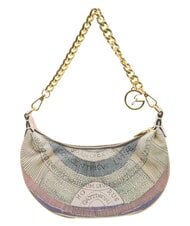 GATTINONI PLANETARIUM Crescent hobo bag with shoulder strap watercolor/beige - Women&rsquo;s Bags - 4