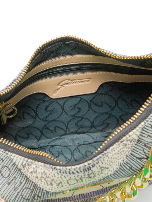 PLANETARIUM Crescent hobo bag with shoulder strap watercolor/beige - Women&rsquo;s Bags