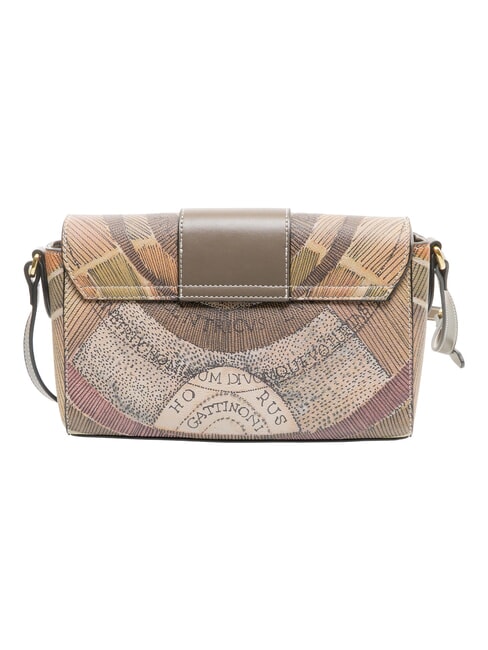 PLANETARIUM Shoulder bag with flap wild watercolor/ dk taupe - Women&rsquo;s Bags