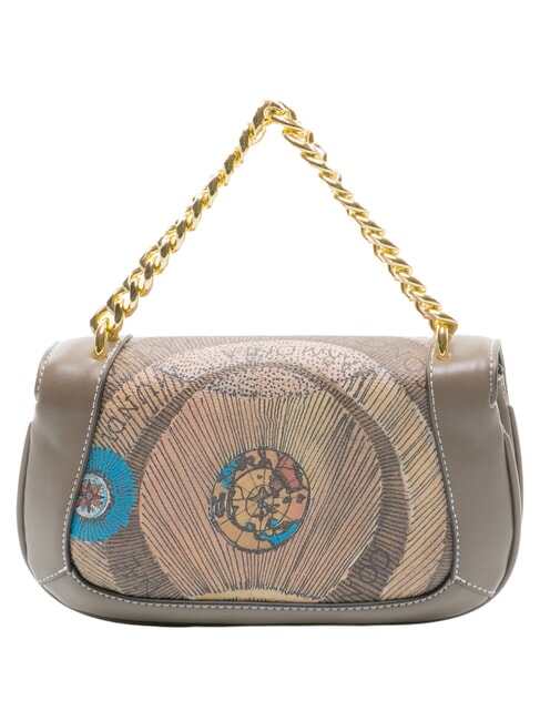 PLANETARIUM Small handbag wild watercolor/ dk taupe - Women&rsquo;s Bags