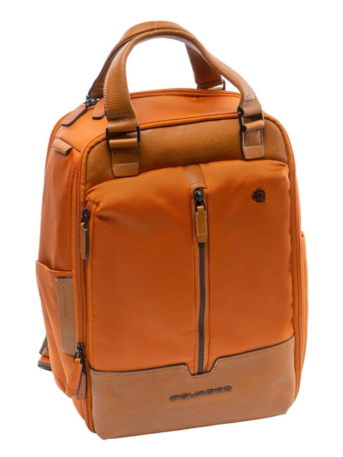 MARCEL Travel backpack for PC and iPad orange/leather - Laptop backpacks